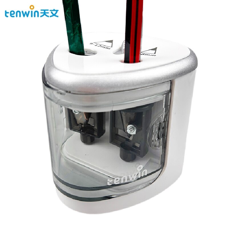 Electric Pencil Sharpener Usb - Elektrikli Otomatik Kalemtıraş İki Delikli Anahtarlı