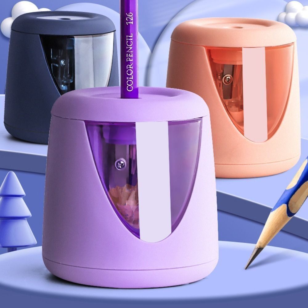 Electric Pencil Sharpener Usb - Etiket Ofis Okul Malzemeleri Karikatür Elektrikli