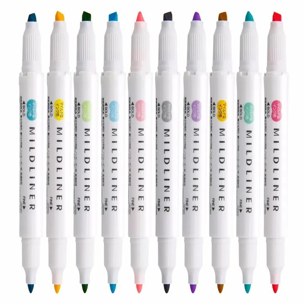 35 Renk ZEBRA Mildliner Highla - Pastel Highlighter Set Double Ended incelemesi ve fiyatı
