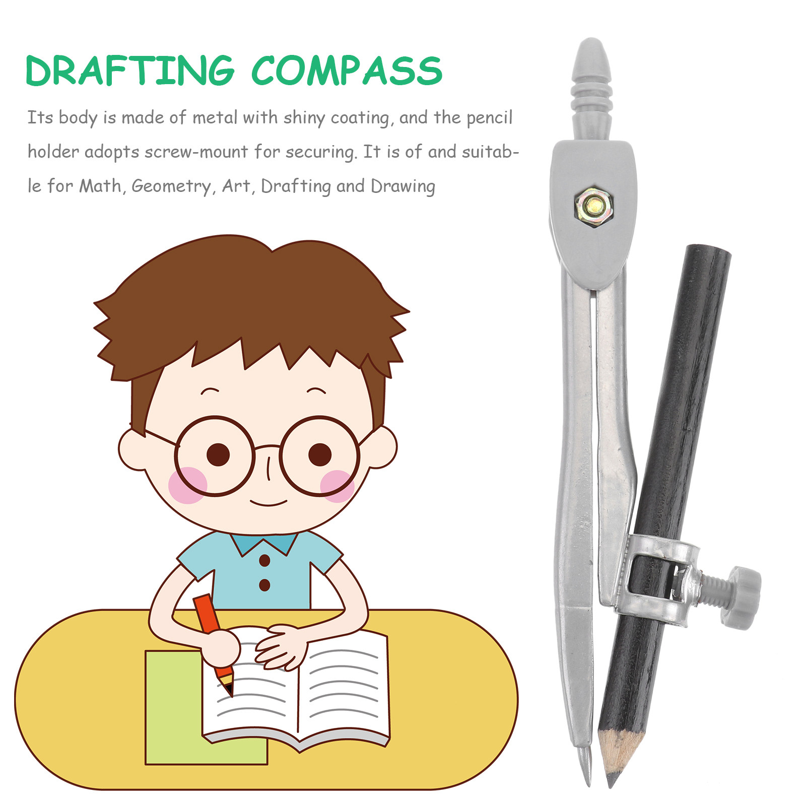 Profesyonel Pusula Metal Pusul - Math Geometry Set With Compass incelemesi ve fiyatı
