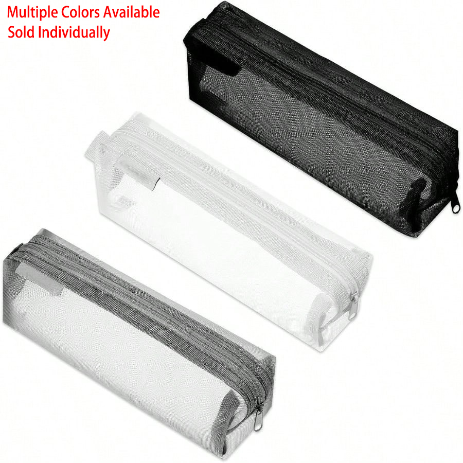 Şeffaf Fileli Sınav Kalem Kutu - Clear Mesh Pencil Pouch For Exam incelemesi ve fiyatı