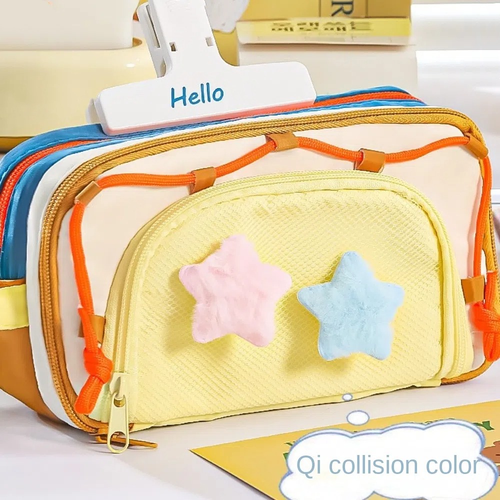 7 Katmanlı Y2K Yıldız Desenli  - Aesthetic Large Pencil Case Pouch incelemesi ve fiyatı