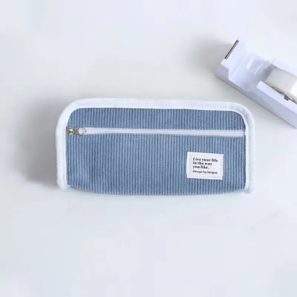Pembe Mavi Gri Ins Kırtasiye Ç - Aesthetic Large Pencil Case Pouch incelemesi ve fiyatı
