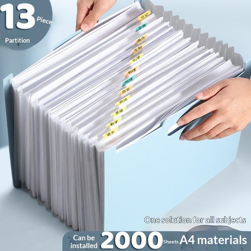13 Cepli, Etiketli, A4 Boyutun - Expandable Accordion File Folder 13 Pockets incelemesi ve fiyatı
