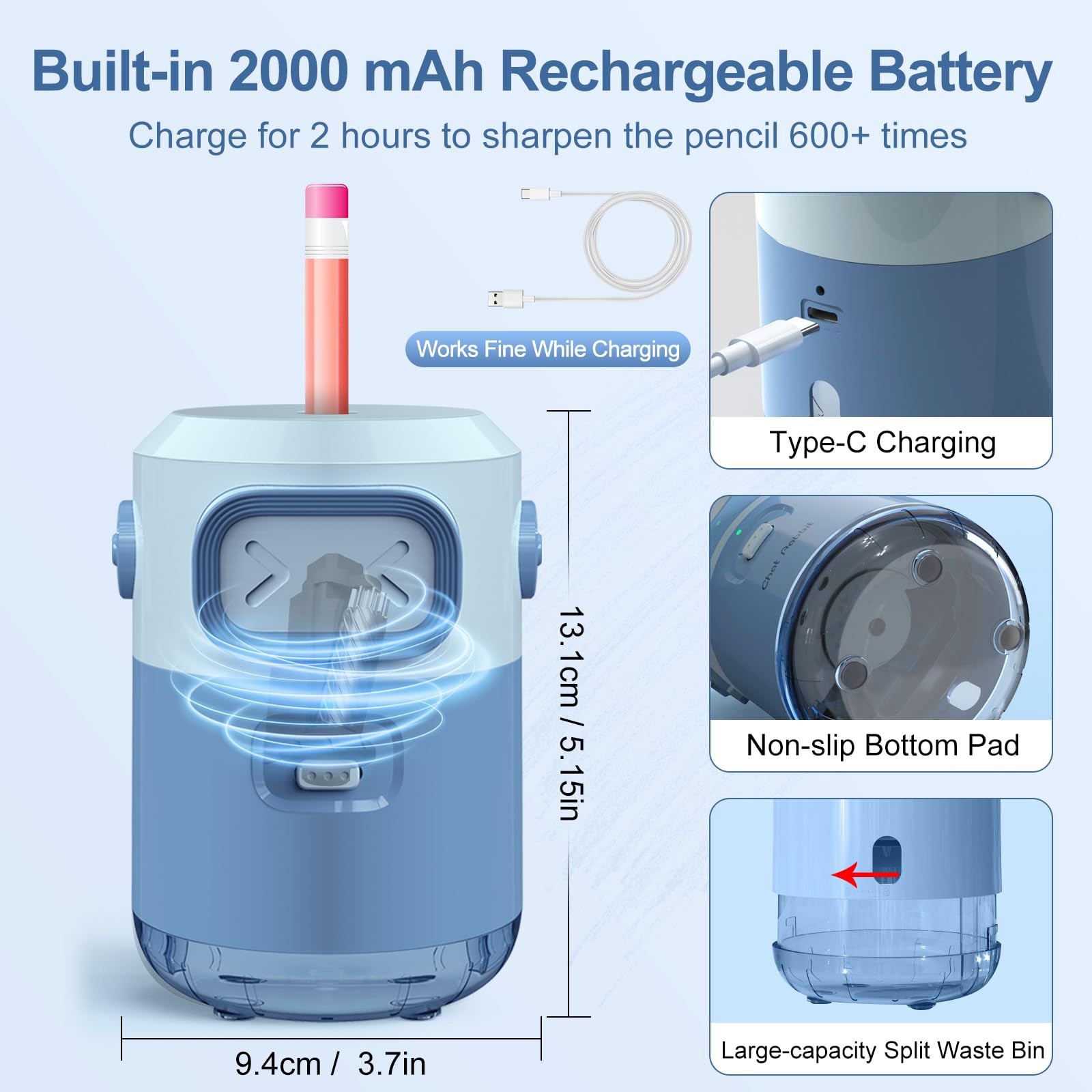 Tam Otomatik Elektrikli Kalemt - Electric Pencil Sharpener Usb incelemesi ve fiyatı