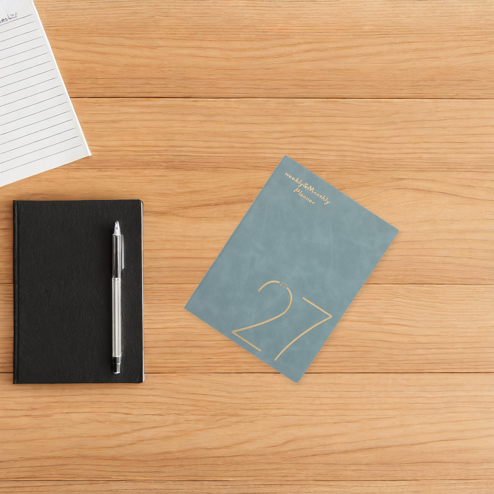 2027 Haftalık Aylık Planlayıcı - Spiral Bound Grid Notebook A5 incelemesi ve fiyatı